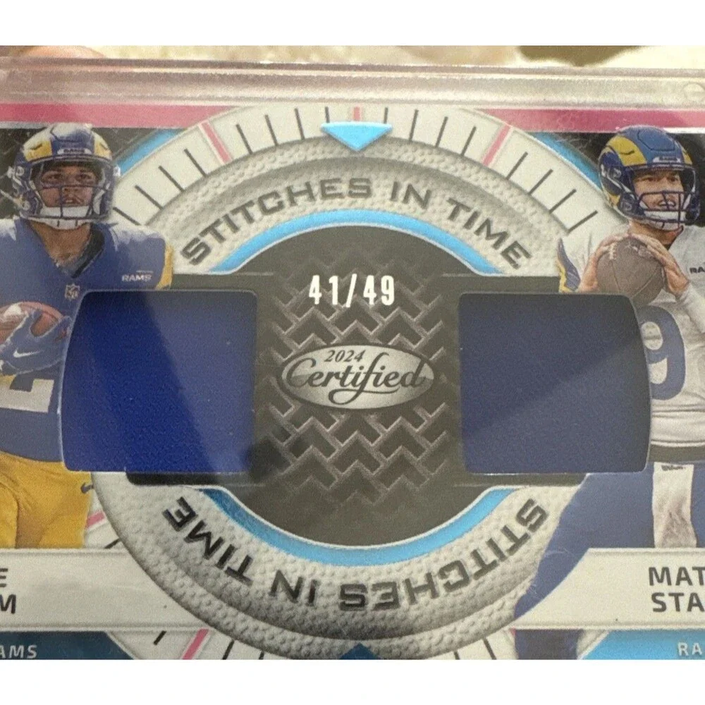 2024 Panini Certified - Stitches in Time Dual. Matthew Stafford, Blake Corum /49